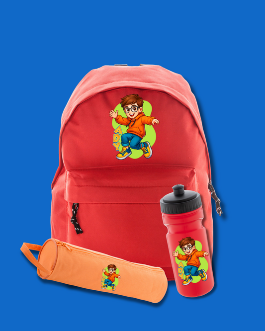 Set Back To School Orange Blue | "Ady"