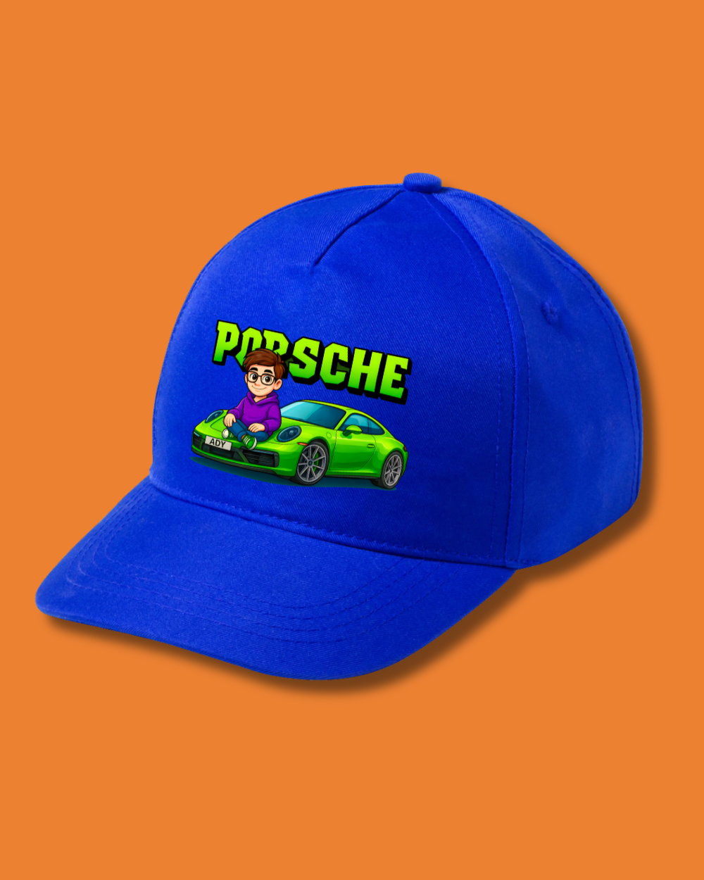 Șapcă Orange Blue | "Porsche"