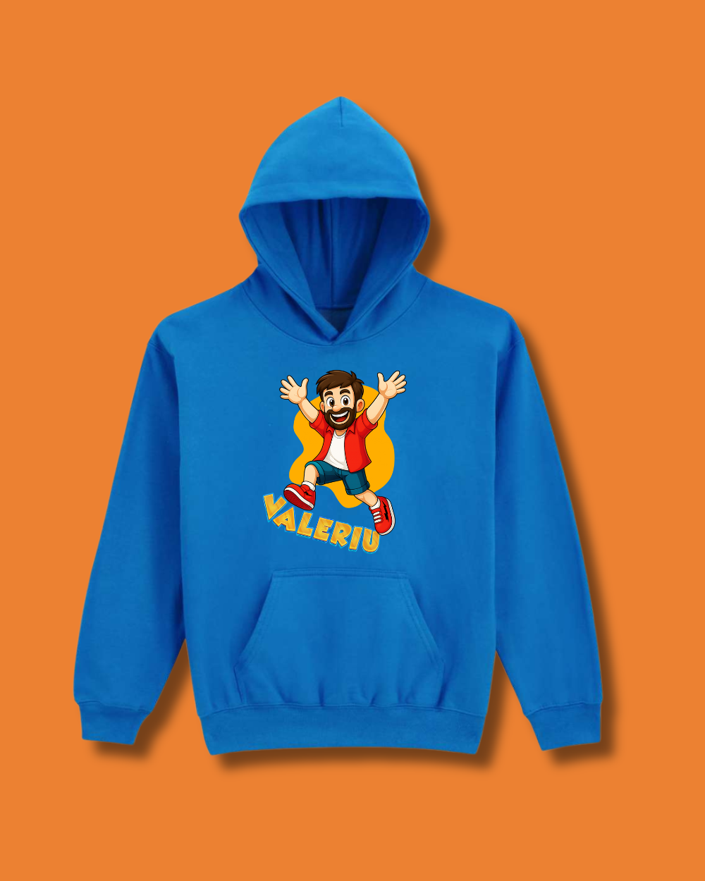 Hanorac Oficial Orange Blue | "Valeriu"