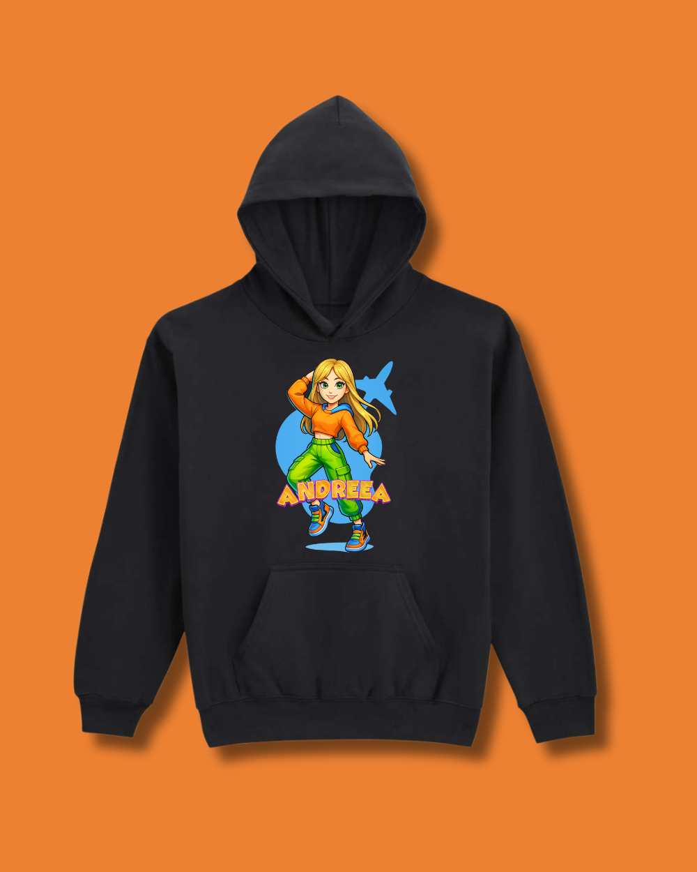 Hanorac Oficial Orange Blue | "Andreea"
