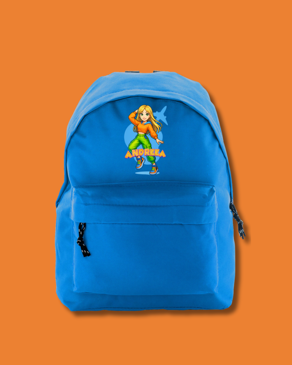 Ghiozdan Oficial Orange Blue | "Andreea"