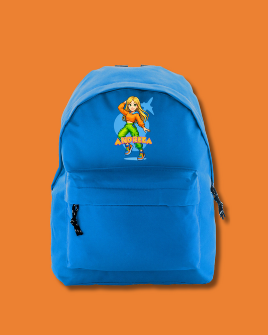 Ghiozdan Oficial Orange Blue | "Andreea"