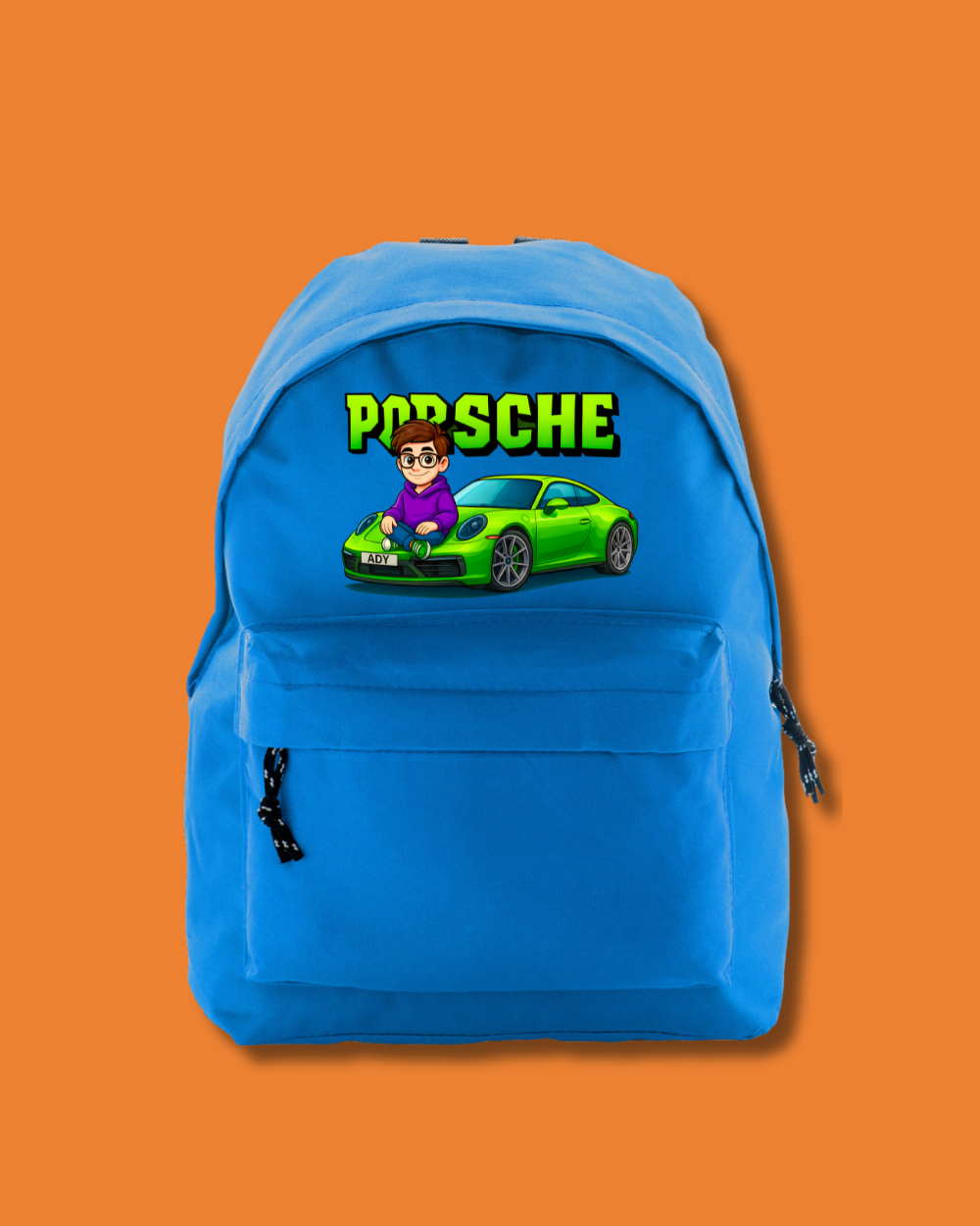 Ghiozdan Oficial Orange Blue | "Porsche"
