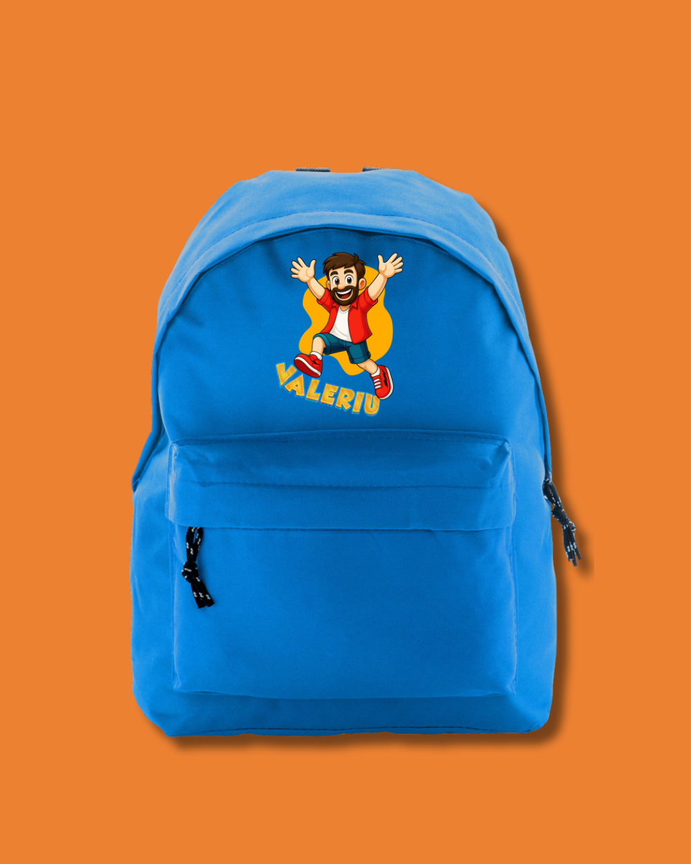 Ghiozdan Oficial Orange Blue | "Valeriu"