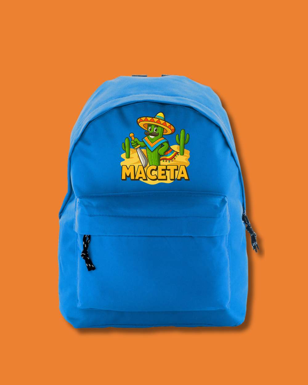 Ghiozdan Oficial Orange Blue | "Maceta"