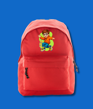 Ghiozdan Oficial Orange Blue | 