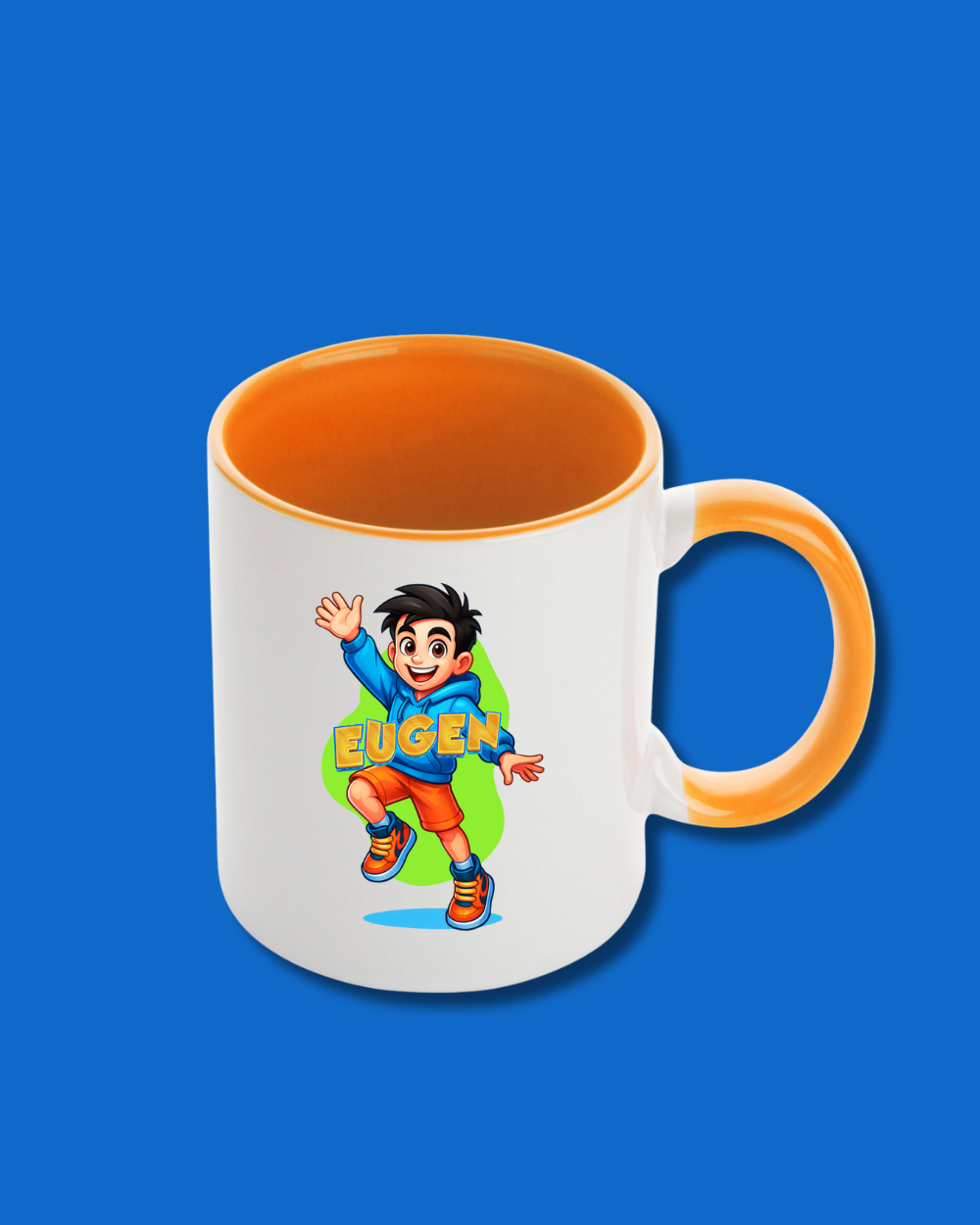 Cană Orange Blue | "Eugen"