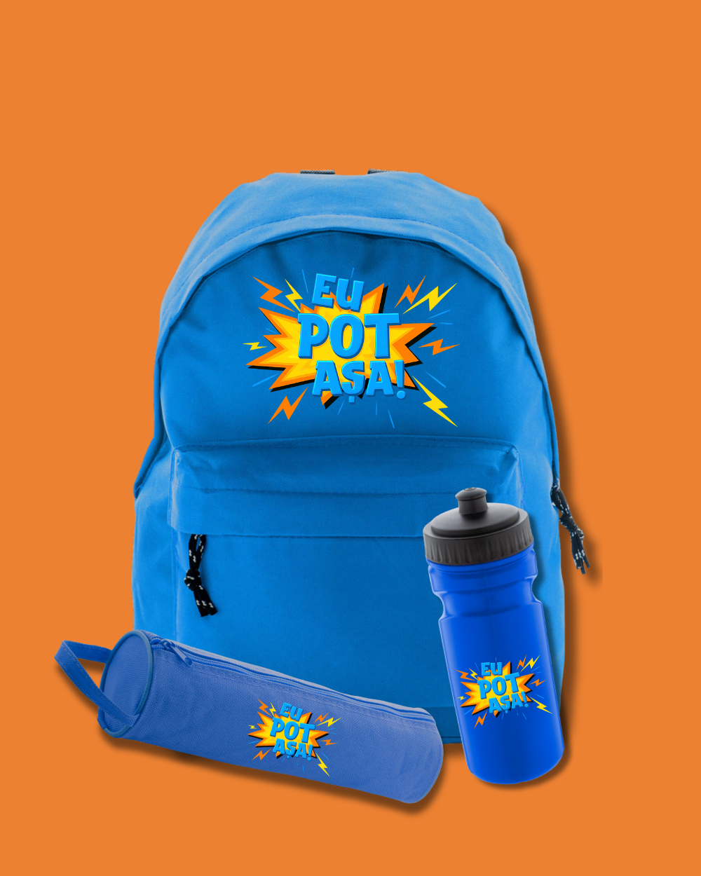 Set Back To School Orange Blue | "Eu pot așa"