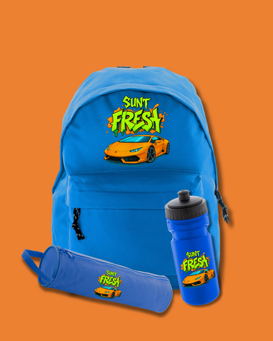 Set Back To School Orange Blue | "Sunt Fresh"