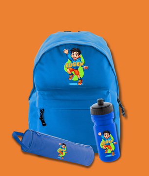Set Back To School Orange Blue | 