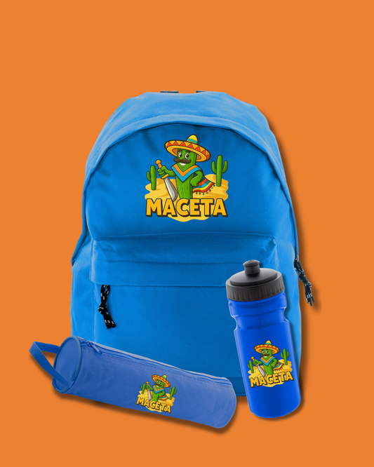 Set Back To School Orange Blue | "Maceta"