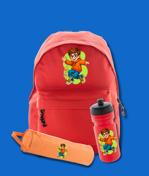 Set Back To School Orange Blue | 