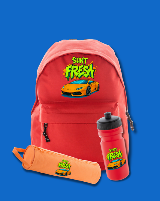 Set Back To School Orange Blue | "Sunt Fresh"