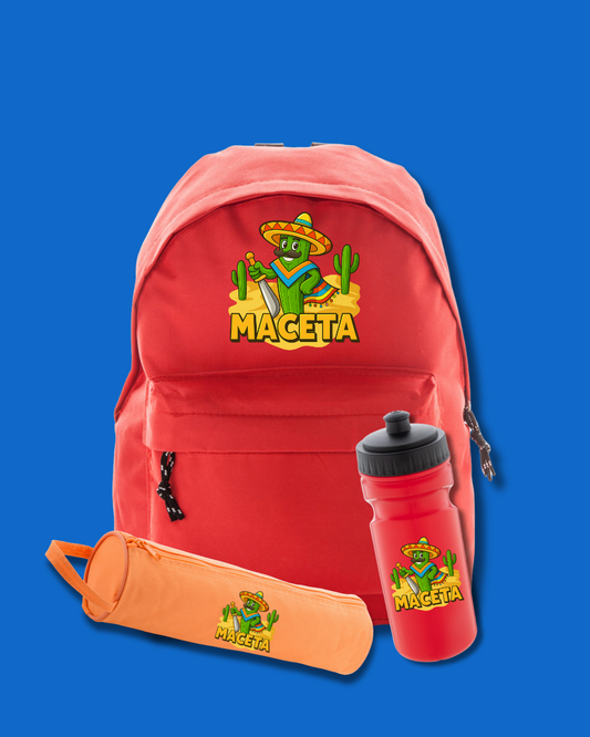 Set Back To School Orange Blue | "Maceta"