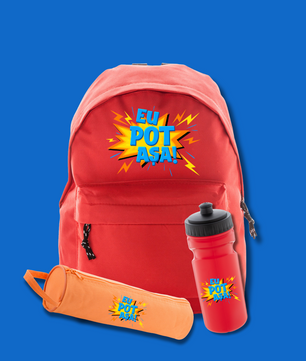 Set Back To School Orange Blue | 