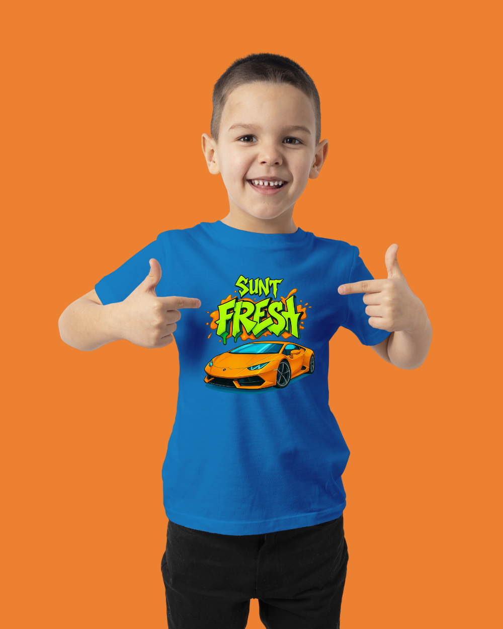 Tricou Oficial Orange Blue | "Sunt Fresh"
