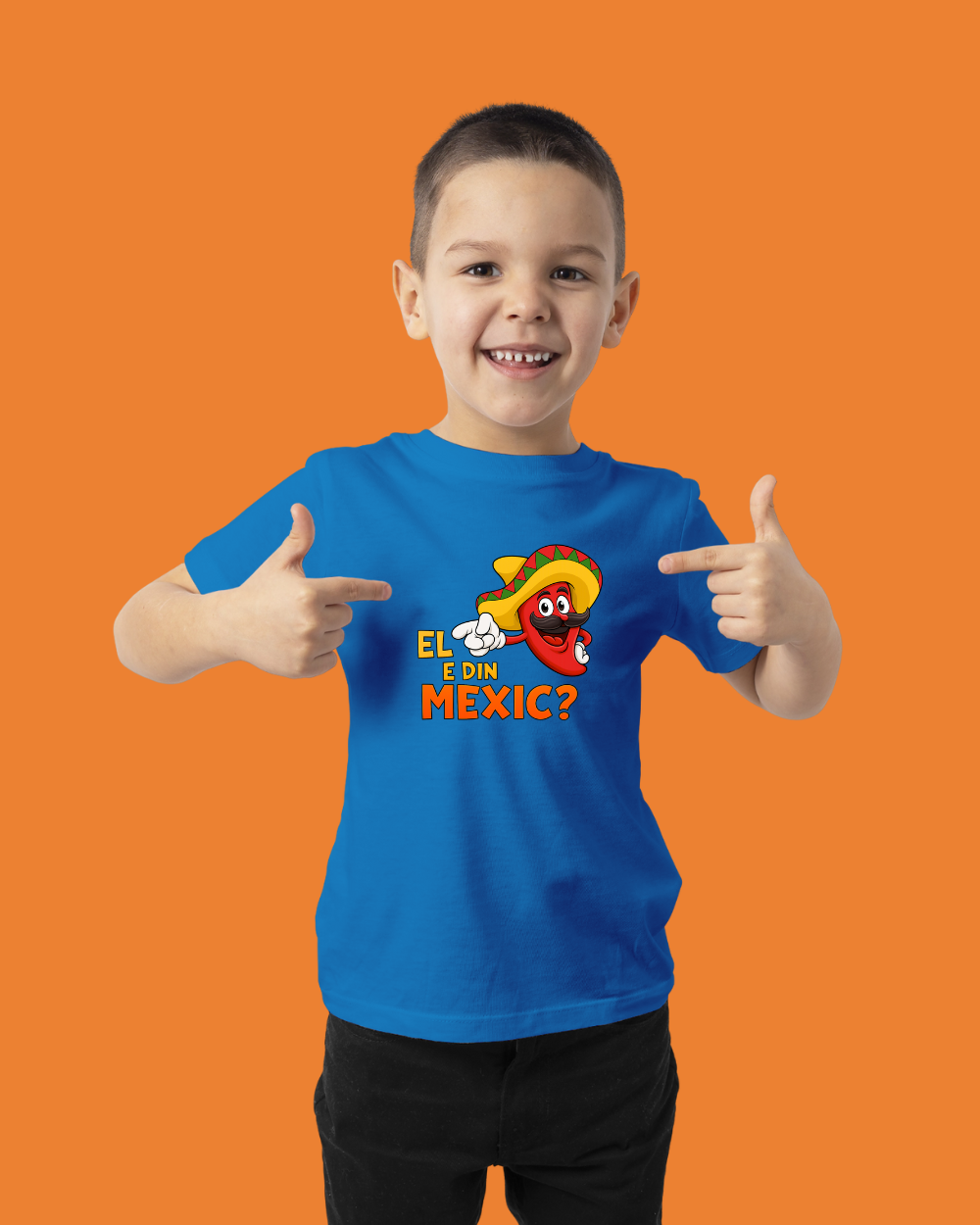 Tricou Oficial Orange Blue | "El e din Mexic?"