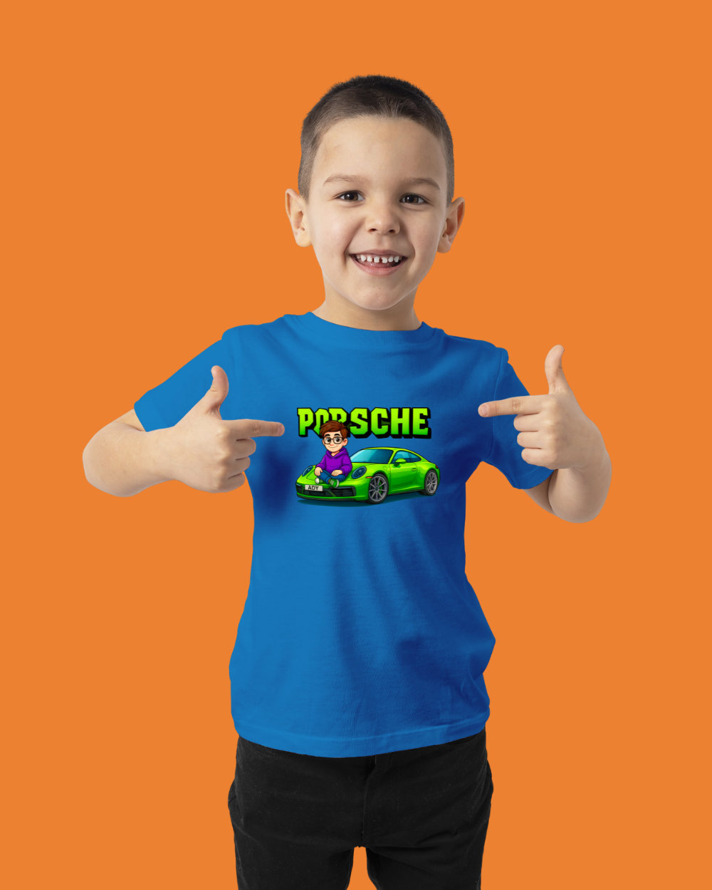 Tricou Oficial Orange Blue | "Porsche"