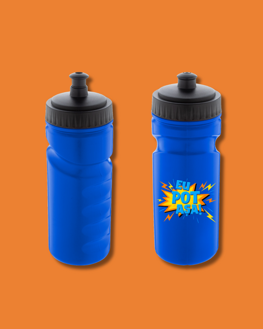 Sticlă sport Orange Blue | "Eu pot așa"