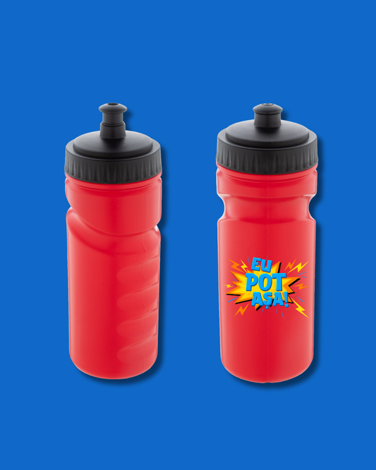 Sticlă sport Orange Blue | "Eu pot așa"