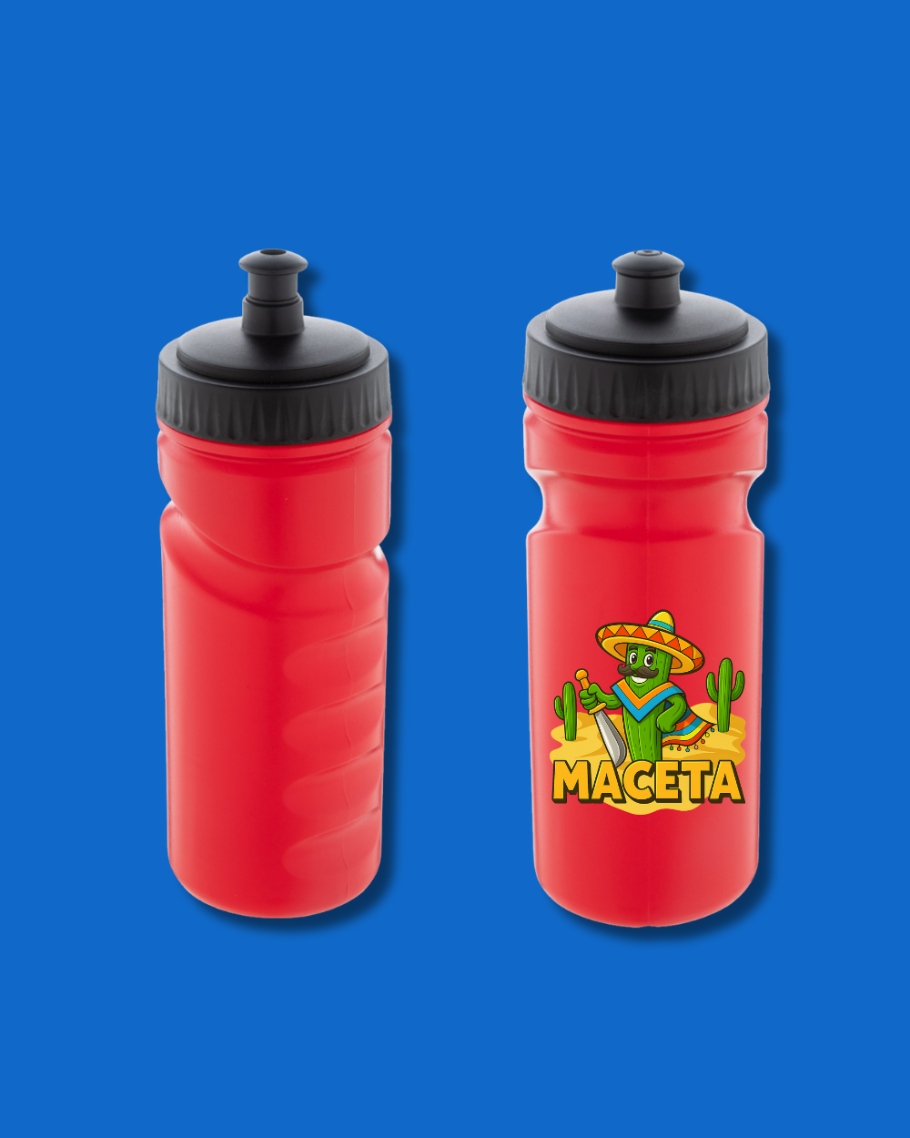 Sticlă sport Orange Blue | "Maceta"